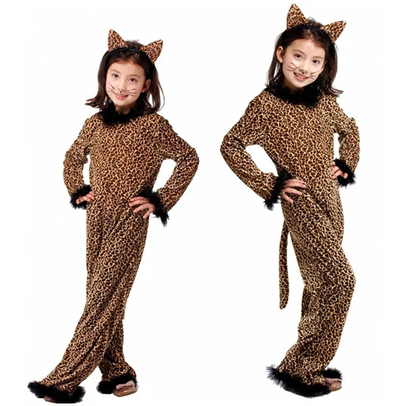 Kids Girl Kigurumi Kitty Catwoman Cosplay Children animal pajamas Halloween Leopard Costume Carnival Masquerade Stage play dress
Kids Girl Kigurumi Kitty Catwoman Cosplay Children animal pajamas Halloween Leopard Costume Carnival Masquerade Stage play dress
