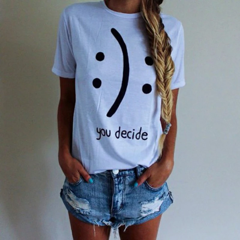 Women's Summer Stylish Short Sleeve T- shirts Tops Funny Wording Letter Printed Punk Street Fashion Men Unisex xu0046
Women's Summer Stylish Short Sleeve T- shirts Tops Funny Wording Letter Printed Punk Street Fashion Men Unisex xu0046