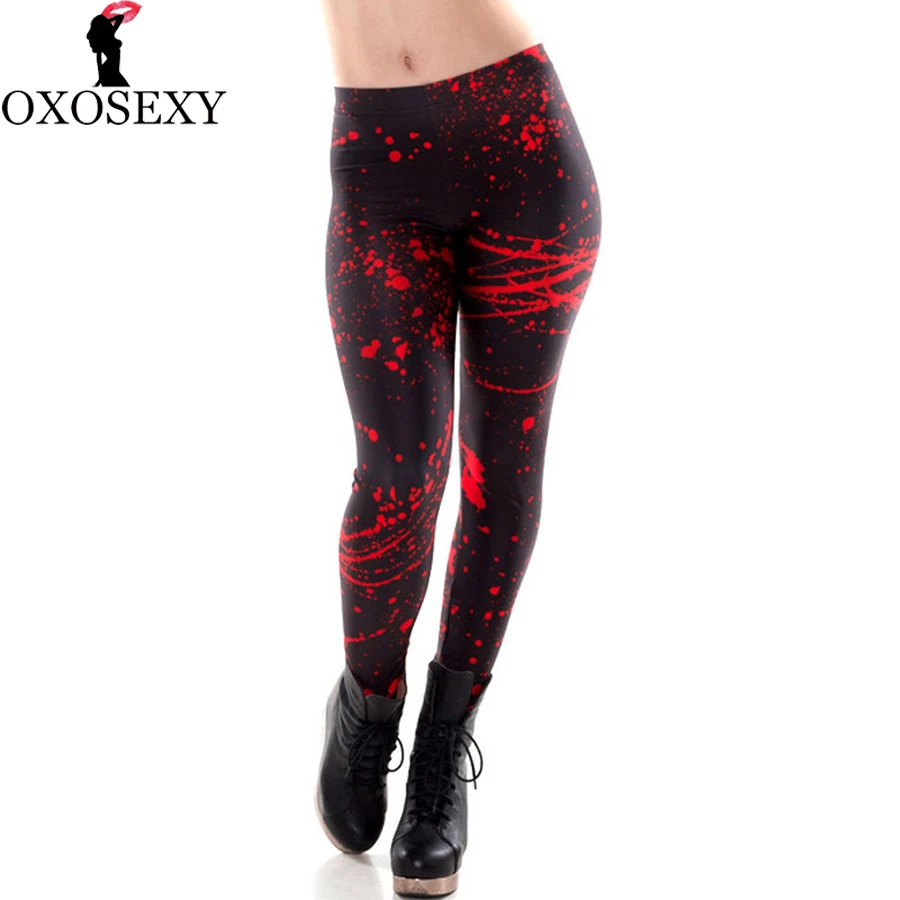 New Fashion autumn black red Splatter high waist Women leggings legins elastic womens leggings pants Women fitness leggings 103
New Fashion autumn black red Splatter high waist Women leggings legins elastic womens leggings pants Women fitness leggings 103