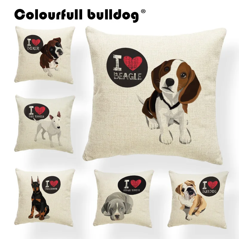 Cartoon Dog Cat Pillow Cushions Bulldog Beagle Boston Terrier Boxer Dog Throw Pillows Doberman Chihuahua Decor Polyester Blend 
Cartoon Dog Cat Pillow Cushions Bulldog Beagle Boston Terrier Boxer Dog Throw Pillows Doberman Chihuahua Decor Polyester Blend