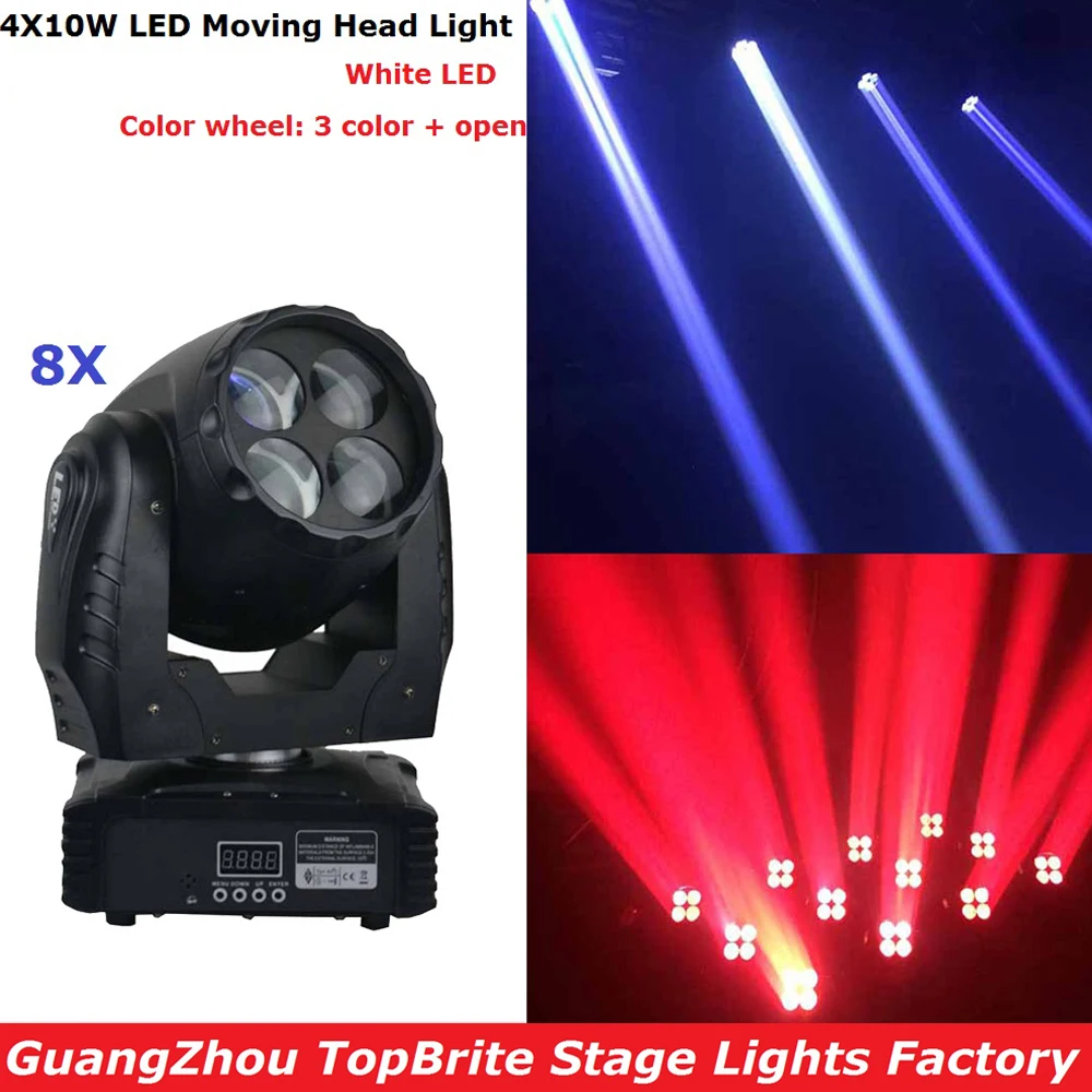8XLot High Quality 4X10W White LED Moving Head Wash Lights High Power 55W LED Beam Moving Head Stage Lights 100-240V Fast Ship
8XLot High Quality 4X10W White LED Moving Head Wash Lights High Power 55W LED Beam Moving Head Stage Lights 100-240V Fast Ship