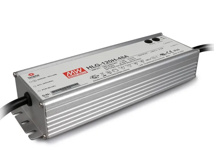 Original MEAN WELL 120W Single Output IP67 Constant Current LED Driver Switching Power Supply With PFC HLG-120H-C
Original MEAN WELL 120W Single Output IP67 Constant Current LED Driver Switching Power Supply With PFC HLG-120H-C