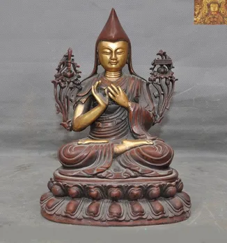 wedding decoration Old Tibet Buddhism temple bronze Gilt Tsongkhapa Master Shamanism Buddha Statue New Year
wedding decoration Old Tibet Buddhism temple bronze Gilt Tsongkhapa Master Shamanism Buddha Statue New Year