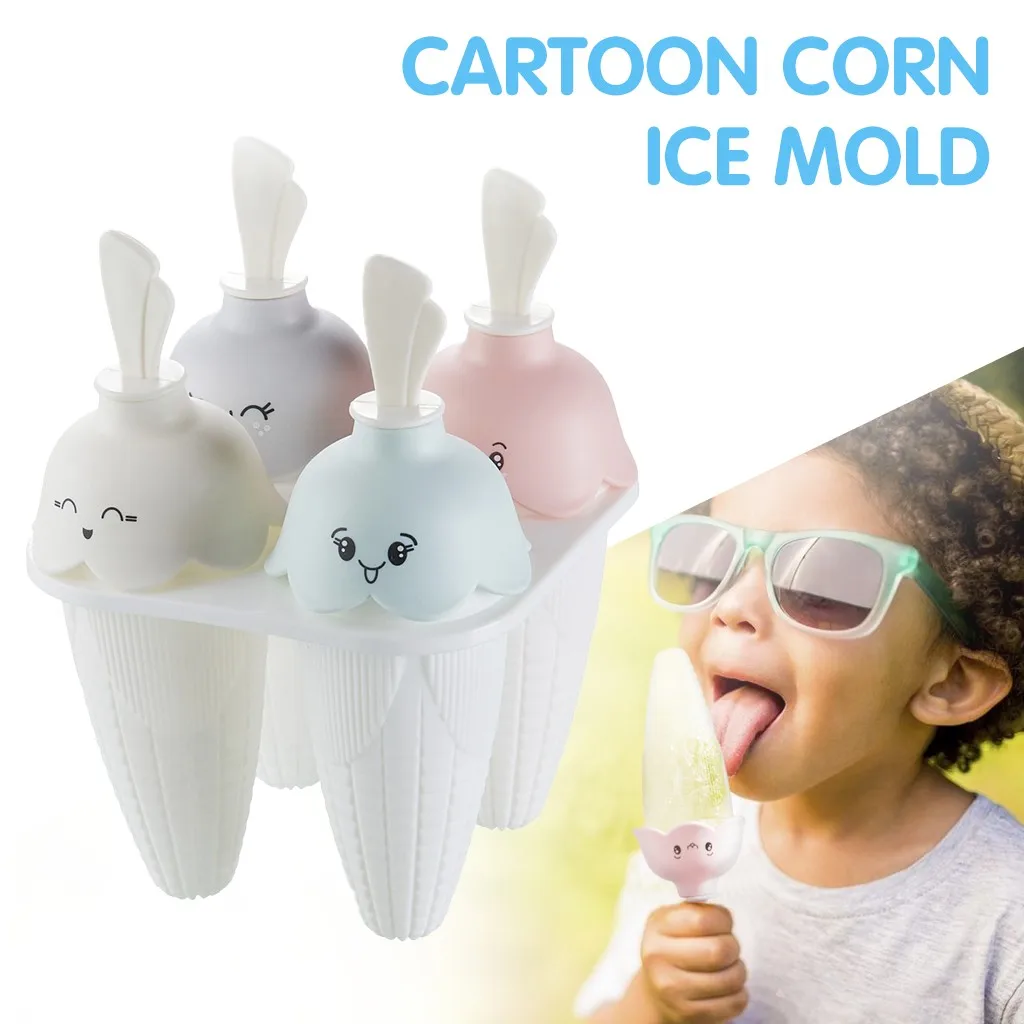 4 cubes ice Cube Tray Ice Cream Molds Corn shape tools Moulds Freezer Maker Form for ice ice cube With Popsicle Sticks diy j12
4 cubes ice Cube Tray Ice Cream Molds Corn shape tools Moulds Freezer Maker Form for ice ice cube With Popsicle Sticks diy j12