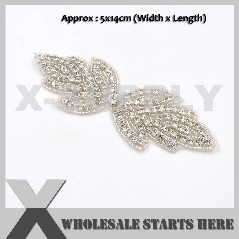 

Heat Transfer Rhinestone Applique Patches For Clothes Hair Piece,Sash,Belts,Bags