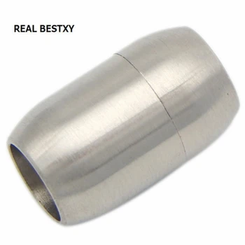 REAL BESTXY 10pc/lot 316L Stainless Steel6mm Big Hole Size Magnetic Clasp Fit Leather Bracelet Connector for DIY Bracelets
REAL BESTXY 10pc/lot 316L Stainless Steel6mm Big Hole Size Magnetic Clasp Fit Leather Bracelet Connector for DIY Bracelets