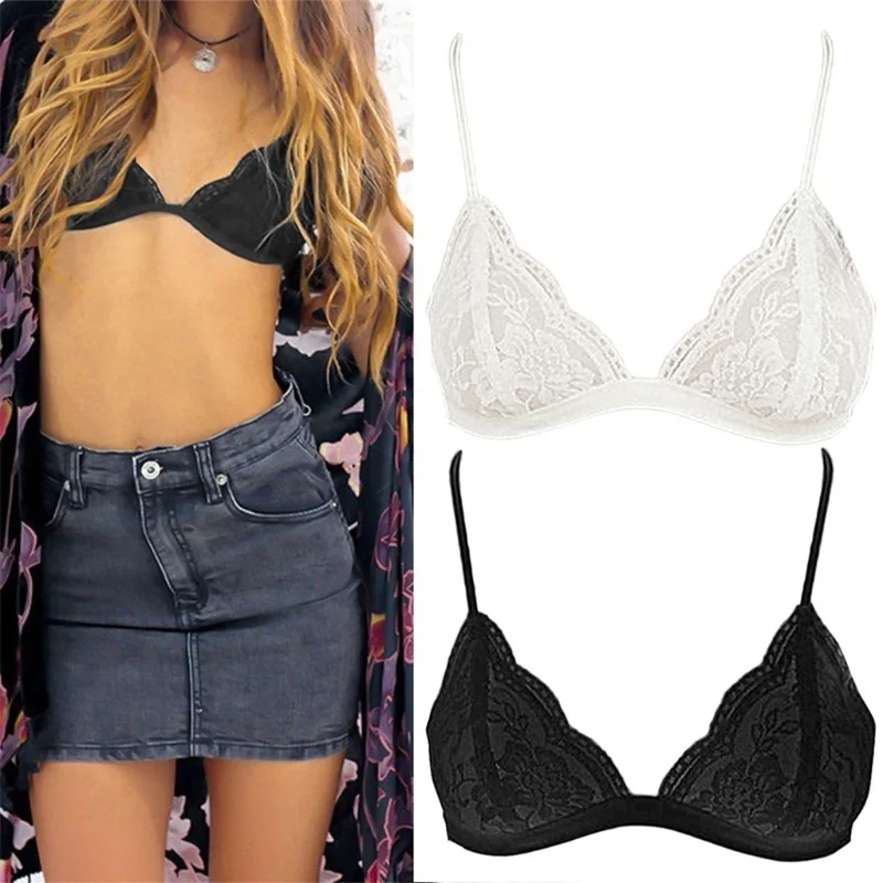 Women Bra Push Up Bralette Sexy Black Mesh Lace Transparent Floral Embroidery Triangle Ultra-mince Dentelle Lingerie Femmes
Women Bra Push Up Bralette Sexy Black Mesh Lace Transparent Floral Embroidery Triangle Ultra-mince Dentelle Lingerie Femmes
