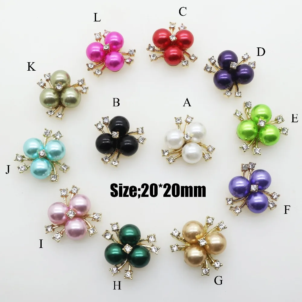 Wholesale 100pcs Features Colorful Flower core Rhinestone Pearl Buttons for alloy crystal brooch DIY manual Embellishment button
Wholesale 100pcs Features Colorful Flower core Rhinestone Pearl Buttons for alloy crystal brooch DIY manual Embellishment button