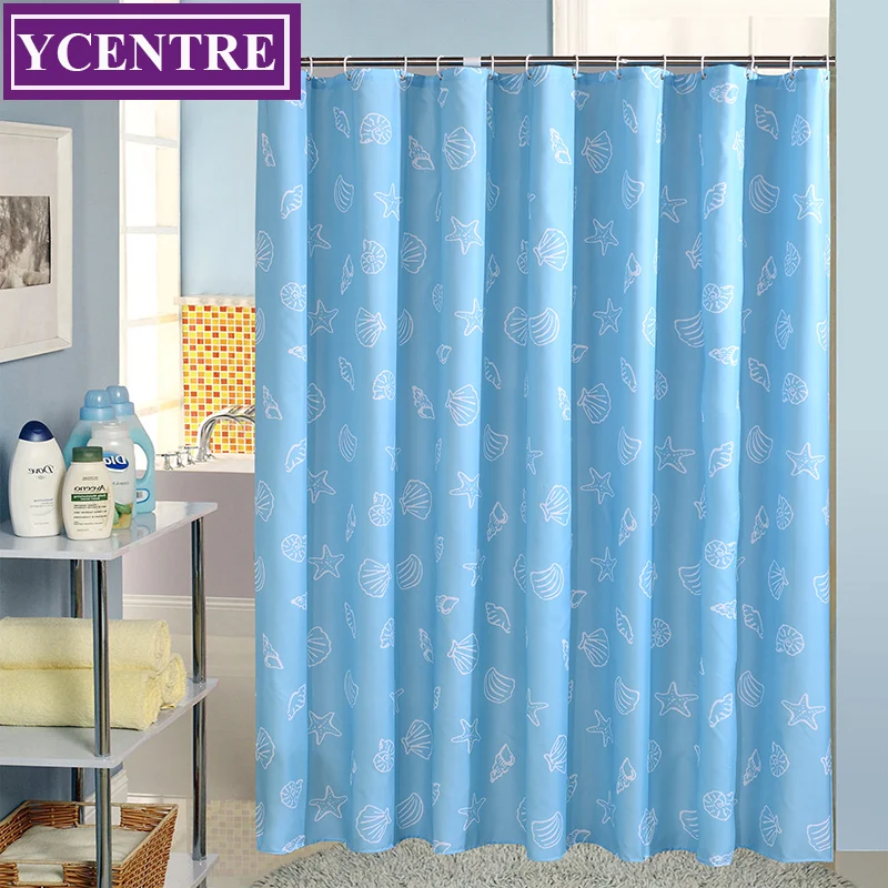 YCENTRE Water Repellent Mildew Resistant and Eco-Friendly Fabric Shower Curtain - Blue Shell Pattern Design of Hotel Style,
YCENTRE Water Repellent Mildew Resistant and Eco-Friendly Fabric Shower Curtain - Blue Shell Pattern Design of Hotel Style,