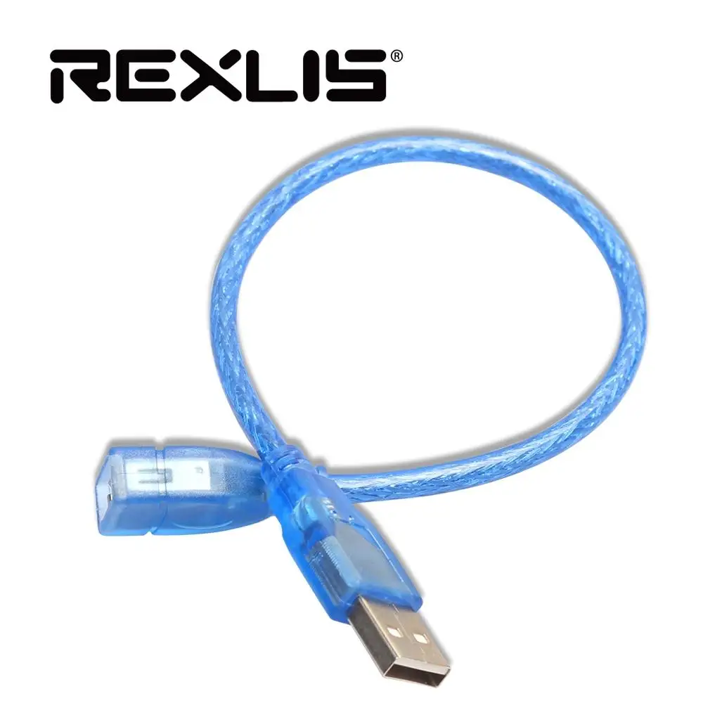 REXLIS USB 2 0 удлинитель мужчин и женщин короткий кабель двойной Экранирование