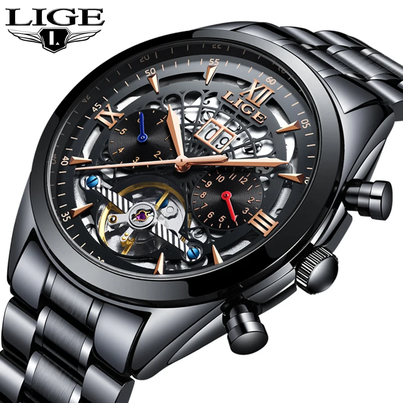2019 LIGE Mens Watches Top Brand Luxury Mens Military Sport Automatic Watch Men's Stainless Steel Waterproof Watch Steel Strap
2019 LIGE Mens Watches Top Brand Luxury Mens Military Sport Automatic Watch Men's Stainless Steel Waterproof Watch Steel Strap