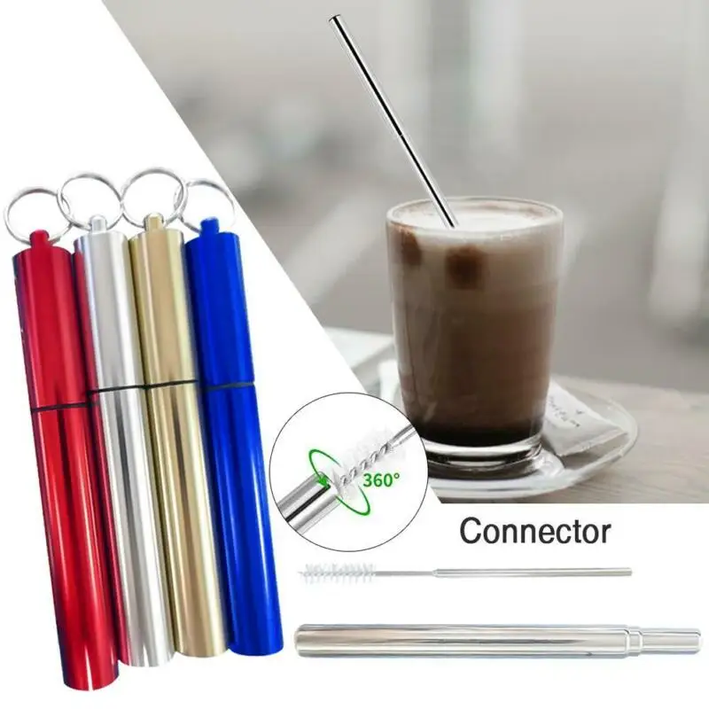 2019 New 1 Set Portable Drinking Straw Telescopic Suction Suit Reusable Stainless Steel Safety Travel and Metal Carry Case
2019 New 1 Set Portable Drinking Straw Telescopic Suction Suit Reusable Stainless Steel Safety Travel and Metal Carry Case