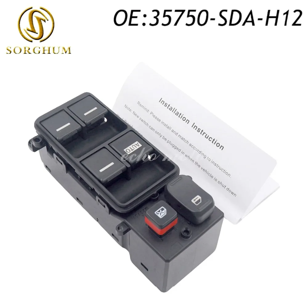 New 35750-SDA-H12 35750SDAH12 Electric Master Power Window Switch For Honda Accord 2003-2007 04 05 06 US
New 35750-SDA-H12 35750SDAH12 Electric Master Power Window Switch For Honda Accord 2003-2007 04 05 06 US