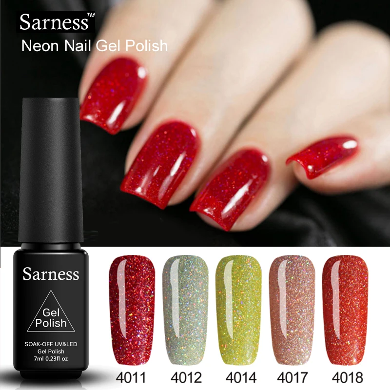 Sarness Soak Off Bling Nail Polish 7ml Neon Color Nail Gel Varnish Manicure Gel Varnishes New Arrival Semi Permanent Nail Art
Sarness Soak Off Bling Nail Polish 7ml Neon Color Nail Gel Varnish Manicure Gel Varnishes New Arrival Semi Permanent Nail Art