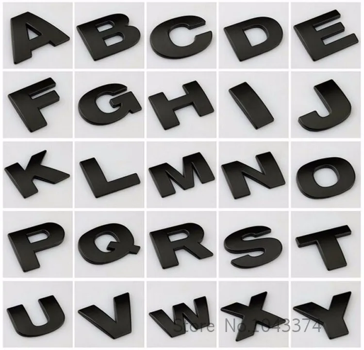 7pcs/lot DIY 3D metal sticker BLACK SILVER 44MM car styling alphabet letters number digital for CITROEN cruze subaru renault
7pcs/lot DIY 3D metal sticker BLACK SILVER 44MM car styling alphabet letters number digital for CITROEN cruze subaru renault
