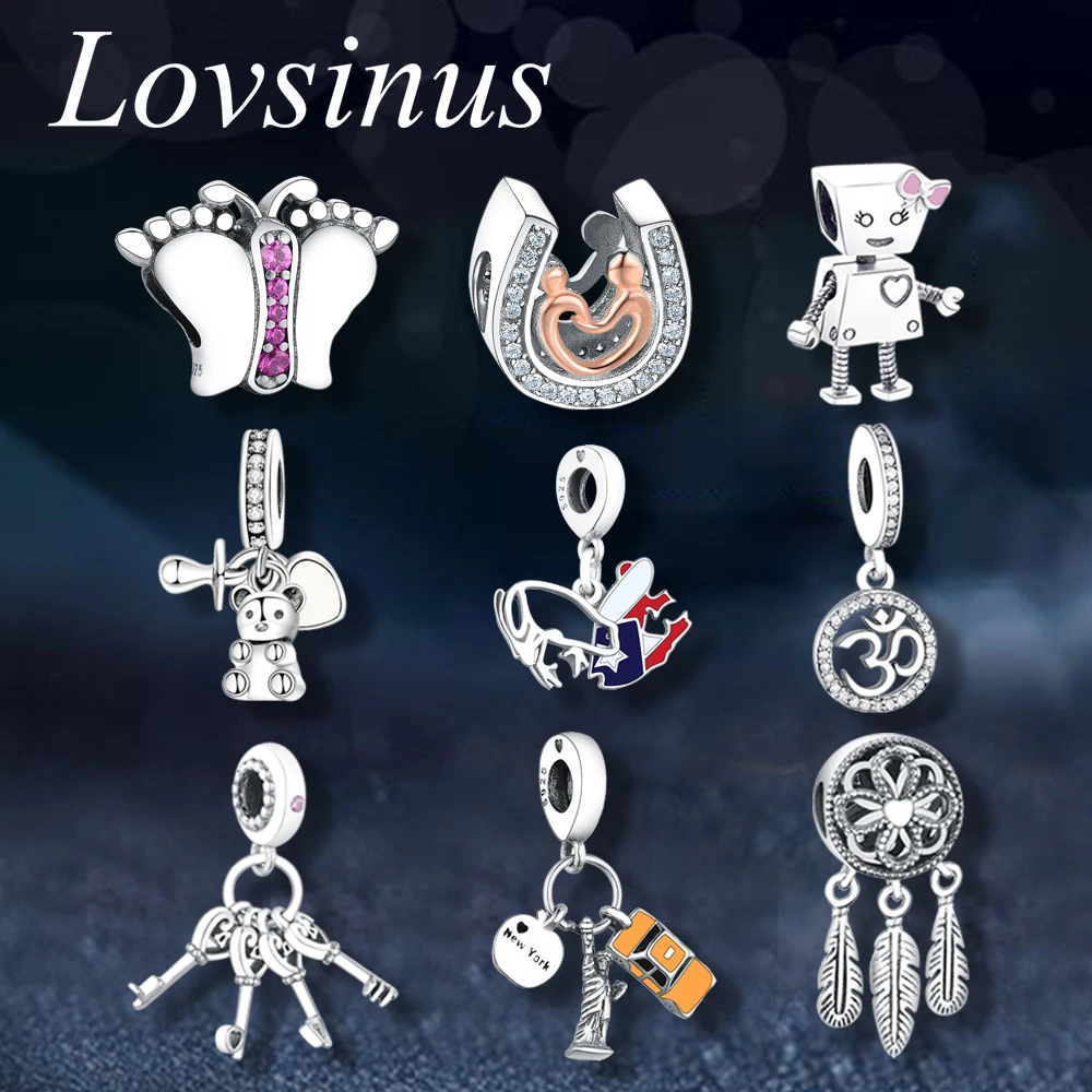 Fits Original Pandora Charm Bracelet 925 Sterling Silver Robots/llave/New York/Puerto Rico/OM Bead Charms For Women/Kids Jewelry
Fits Original Pandora Charm Bracelet 925 Sterling Silver Robots/llave/New York/Puerto Rico/OM Bead Charms For Women/Kids Jewelry