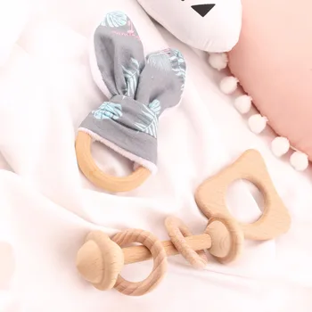 Handmade 3PC/Set Wood Teether Rattle Rabbit With Ring DIY Crafts Baby Shower Gift Chewable For Children Toys Baby Teether Toys
Handmade 3PC/Set Wood Teether Rattle Rabbit With Ring DIY Crafts Baby Shower Gift Chewable For Children Toys Baby Teether Toys