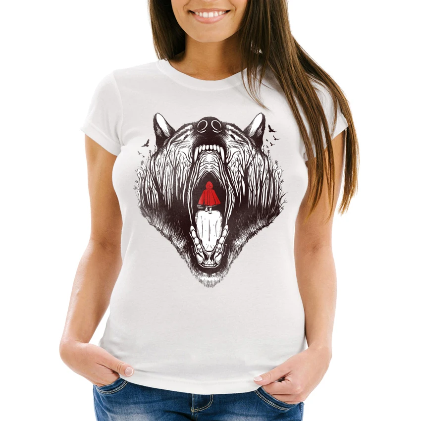 New Harajuku Little Red Riding Hood T-Shirt Women Lovely T-shirt Funny Wolf Design T Shirt Summer Casual Tee Girl Cute Tops
New Harajuku Little Red Riding Hood T-Shirt Women Lovely T-shirt Funny Wolf Design T Shirt Summer Casual Tee Girl Cute Tops