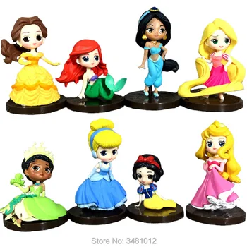 8pcs Snow White Ariel Tiana Aurora Tangled Cinderella PVC Action Figures Belle Princess Figurines Collectible Dolls Kids Toys
8pcs Snow White Ariel Tiana Aurora Tangled Cinderella PVC Action Figures Belle Princess Figurines Collectible Dolls Kids Toys