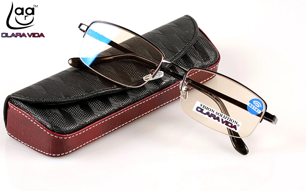 = Clara Vida High-ranking Executive Reading Glasses Designer Half-rim Coated Anti-blue +1 +1.5 +2 +2.5 +3 +3.5 +4 With Case
= Clara Vida High-ranking Executive Reading Glasses Designer Half-rim Coated Anti-blue +1 +1.5 +2 +2.5 +3 +3.5 +4 With Case