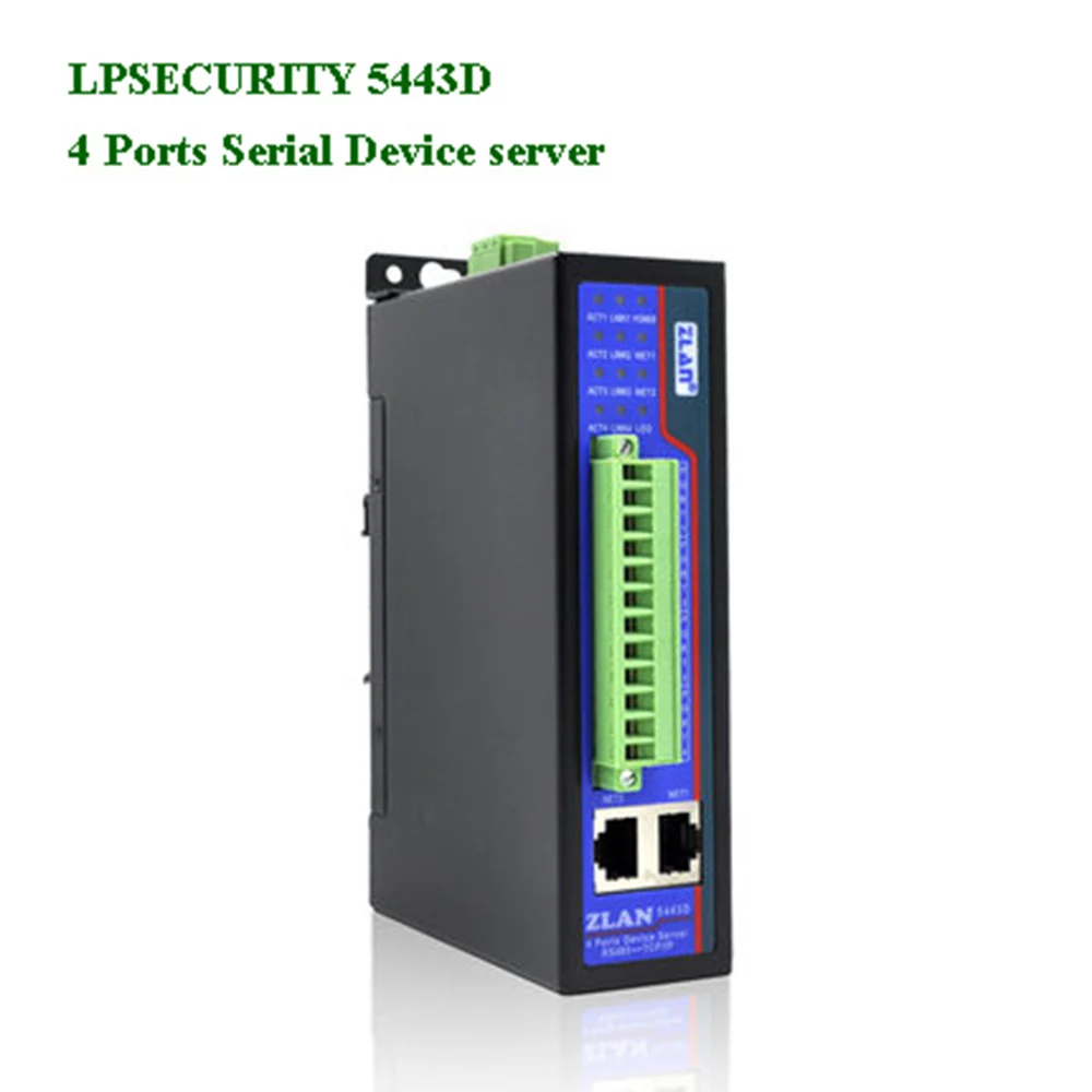 4 ports Serial device server with Optoelectronic Isolation RS485 to Ethernet Converter Gateway Modbus RTU to TCP Harsh Industry
4 ports Serial device server with Optoelectronic Isolation RS485 to Ethernet Converter Gateway Modbus RTU to TCP Harsh Industry