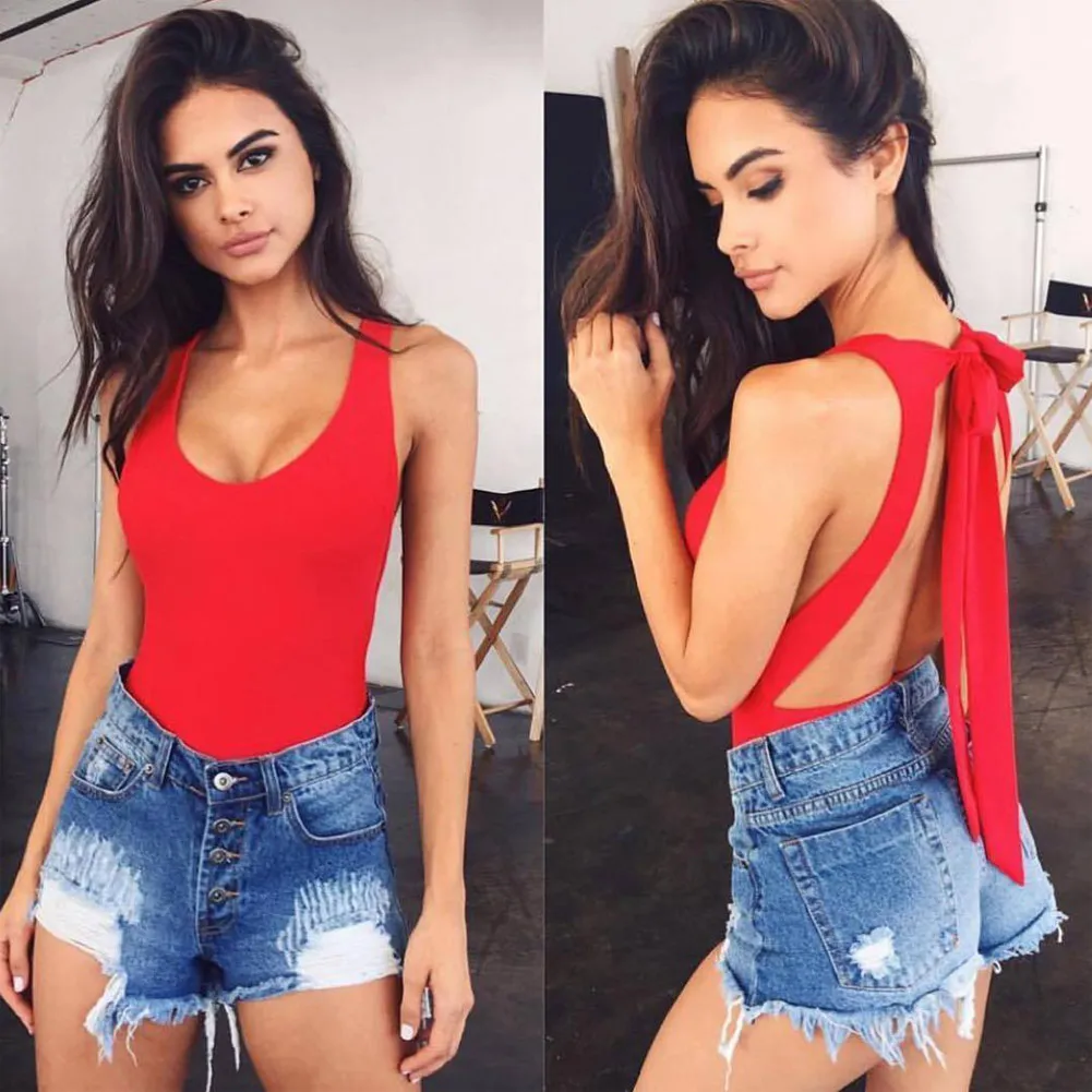 Sexy Bodysuit Women Sleeveles Playsuit Backless Summer Bodycon Jumpsuit Short Rompers Womens Jumpsuit Club Body Femme
Sexy Bodysuit Women Sleeveles Playsuit Backless Summer Bodycon Jumpsuit Short Rompers Womens Jumpsuit Club Body Femme