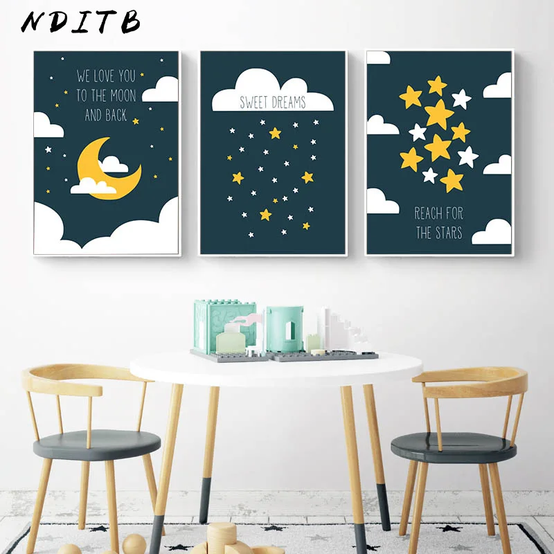 Children Poster Moon Star Nursery Quotes Print Minimalist Wall Art Canvas Painting Nordic Baby Kid Bedroom Decoration Picture
Children Poster Moon Star Nursery Quotes Print Minimalist Wall Art Canvas Painting Nordic Baby Kid Bedroom Decoration Picture