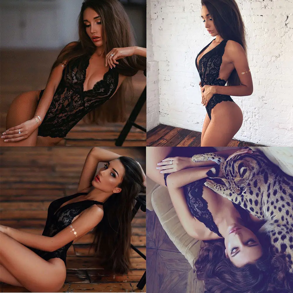 Women Sexy Lingerie Bodysuits Lace Dress Babydoll JumpsuitS Nightwear Bodysuit New Lingerie Sexy Hot Erotic Playsuits
Women Sexy Lingerie Bodysuits Lace Dress Babydoll JumpsuitS Nightwear Bodysuit New Lingerie Sexy Hot Erotic Playsuits