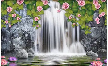 Custom photo 3d wallpaper Non-woven mural wall sticker The waterfall rose painting picture 3d wall room murals wallpaper
Custom photo 3d wallpaper Non-woven mural wall sticker The waterfall rose painting picture 3d wall room murals wallpaper