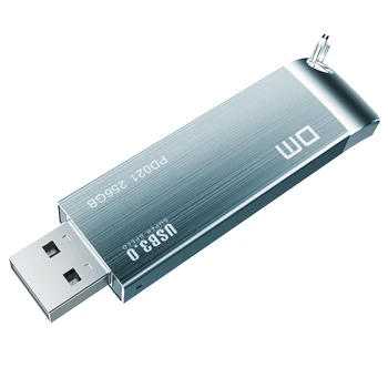 

Free shipping DM PD021 16GB 32GB 64GB 128GB 256GB USB Flash Drives Metal USB 3.0 High-speed write from 10mb/s-60mb/s
