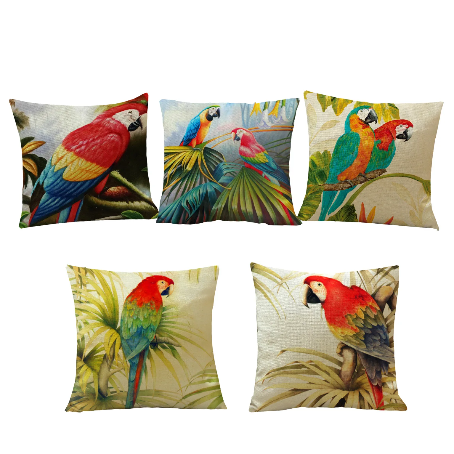 Parrot Fashion High Quality Cotton Linen Tropical Plant Hibiscus Flower Pillow case Parrot Cushion Cover
Parrot Fashion High Quality Cotton Linen Tropical Plant Hibiscus Flower Pillow case Parrot Cushion Cover