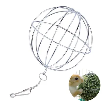 1pc Stainless Steel Round Sphere Feed Dispense Exercise Hanging Hay Ball Guinea Pig Hamster Rat Rabbit Pet Toys Supplies
1pc Stainless Steel Round Sphere Feed Dispense Exercise Hanging Hay Ball Guinea Pig Hamster Rat Rabbit Pet Toys Supplies