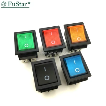 2pcs KCD4 Rocker Switch Power Switch 25*31 mm On/Off 4 Pins Light 16A /250VAC 20A/ 125VAC Black / Red / Yellow / Blue / Green
2pcs KCD4 Rocker Switch Power Switch 25*31 mm On/Off 4 Pins Light 16A /250VAC 20A/ 125VAC Black / Red / Yellow / Blue / Green