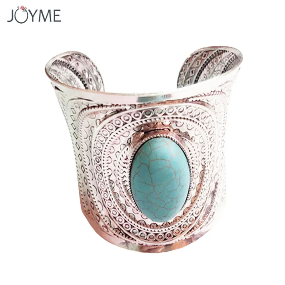 Unique Design Ethnic Jewelry Big Crystal Open Wide Arm Cuff Bangle Blue Stone Men Bracelet Statement Bangles Armband For Women
Unique Design Ethnic Jewelry Big Crystal Open Wide Arm Cuff Bangle Blue Stone Men Bracelet Statement Bangles Armband For Women