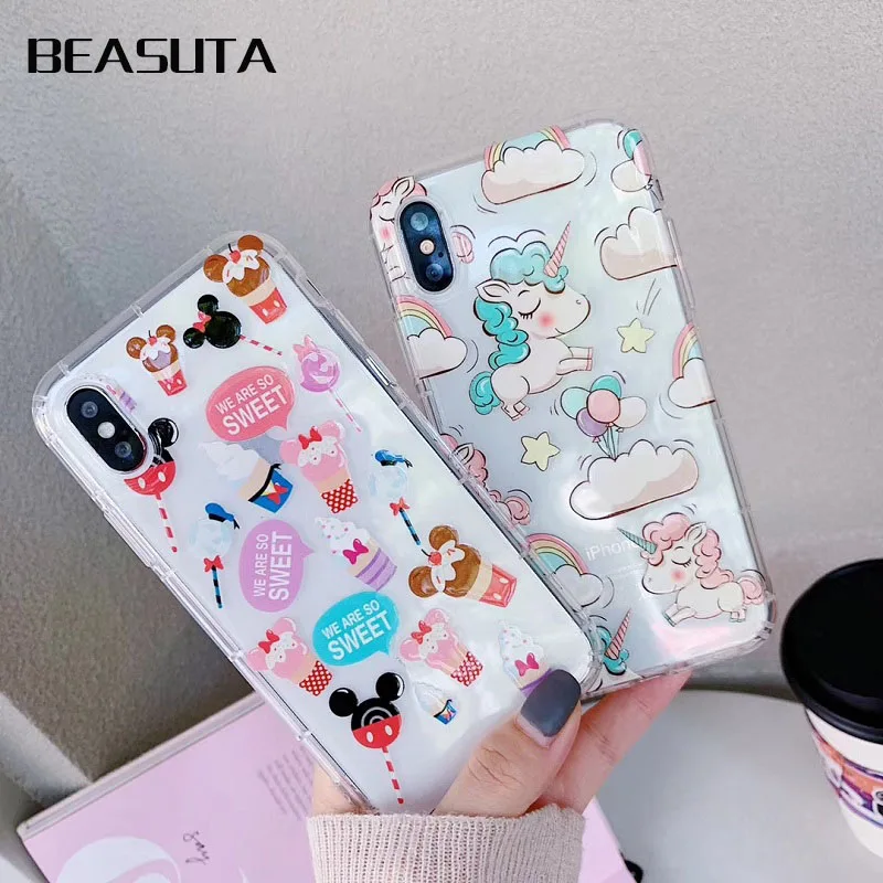 Cute Unicorn Cartoon mickey Minnie Ultra Thin Soft Clear case For iPhone 6 6s 8 X 7 XS MAX XR Cover For iPhone 7 Plus Fundas
Cute Unicorn Cartoon mickey Minnie Ultra Thin Soft Clear case For iPhone 6 6s 8 X 7 XS MAX XR Cover For iPhone 7 Plus Fundas