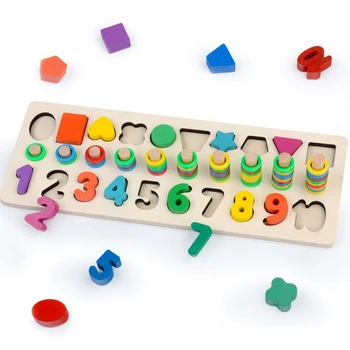 New Children Wooden Math Toy Montessori Material Learning To Counting Matching Digital Shape Number Early Education Gift D64
New Children Wooden Math Toy Montessori Material Learning To Counting Matching Digital Shape Number Early Education Gift D64