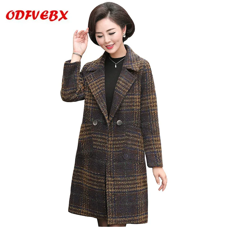 Autumn windbreaker jacket brand woolen coat female 2019 new middle-aged winter lattice foreign wool Plus size Tops women's
Autumn windbreaker jacket brand woolen coat female 2019 new middle-aged winter lattice foreign wool Plus size Tops women's