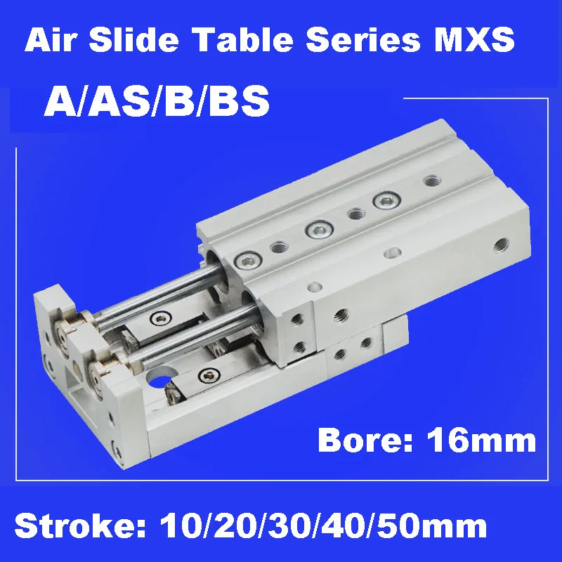 GOGO Air cylinder bore 16mm stroke 10/20/30/40/50mm MXS A/AS/AT/B/BS/BT smc type precision air slide table cross roller guide
GOGO Air cylinder bore 16mm stroke 10/20/30/40/50mm MXS A/AS/AT/B/BS/BT smc type precision air slide table cross roller guide