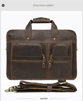 J.M.D New Multi-Pocket Briefcase Retro Real Leather Handbag Crazy Horse Leather 17-inch Computer Business Bag 7387
J.M.D New Multi-Pocket Briefcase Retro Real Leather Handbag Crazy Horse Leather 17-inch Computer Business Bag 7387