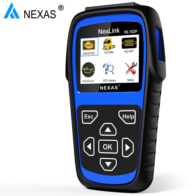Nexas NL102P DPF Regenerate Oil Light Reset For Diesel Heavy Duty Trucks OBD2 Diagnostic Scanner OBD Scan Tool Car Diagnosis
Nexas NL102P DPF Regenerate Oil Light Reset For Diesel Heavy Duty Trucks OBD2 Diagnostic Scanner OBD Scan Tool Car Diagnosis