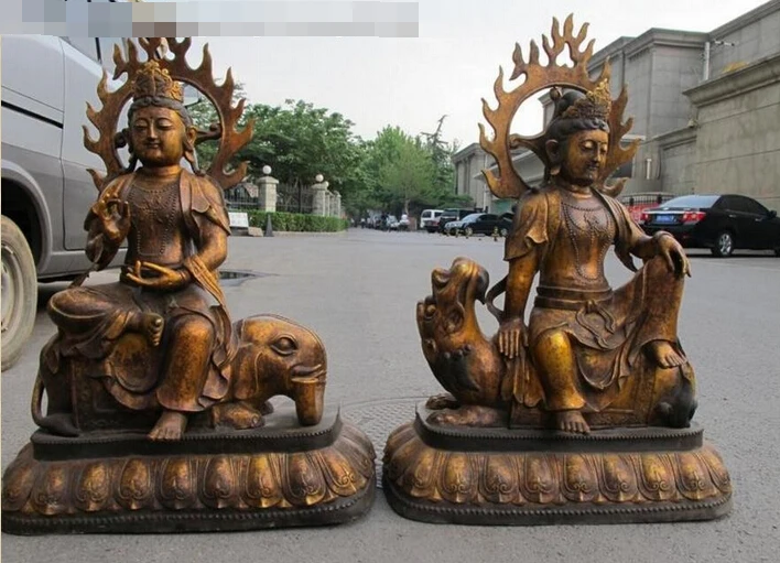 007003 35"Huge Tibet old bronze manjusri samantabhadra Kwan yin Buddha statue
007003 35"Huge Tibet old bronze manjusri samantabhadra Kwan yin Buddha statue