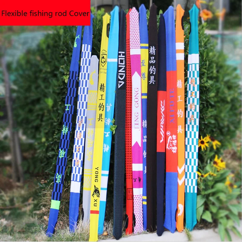 Colorful Flexible Fishing Rods Cover Casting Spinning Fly Rod Protector Bag Gear Elastic Thickened Inside Soft Pesca Tools Peche
Colorful Flexible Fishing Rods Cover Casting Spinning Fly Rod Protector Bag Gear Elastic Thickened Inside Soft Pesca Tools Peche