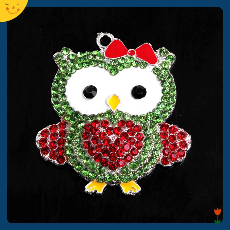 OYKZA Fashion Jewelry 42*46mm 5pcs Zice Alloy Owl Rhinestone Pendants for Chunky Beads Necklace Making
OYKZA Fashion Jewelry 42*46mm 5pcs Zice Alloy Owl Rhinestone Pendants for Chunky Beads Necklace Making