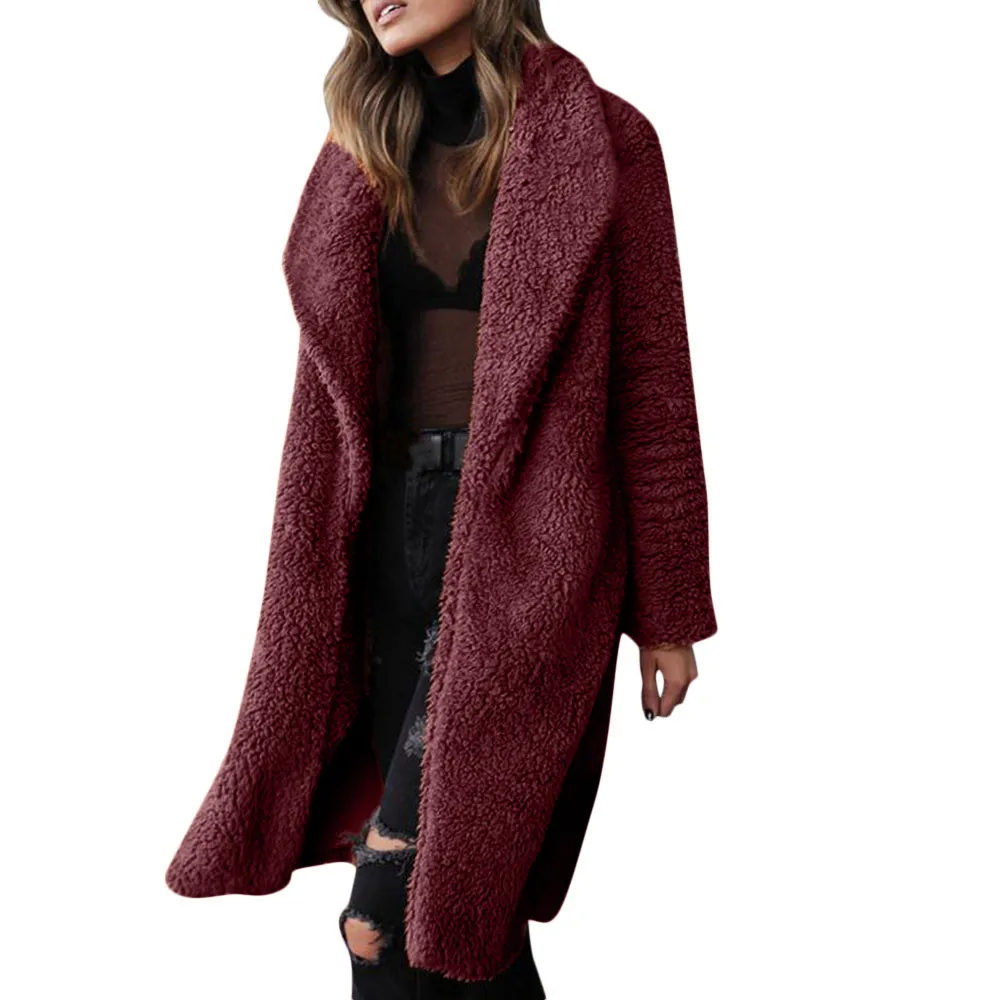 Women Winter Coat Women Long Sleeve Pullover Blouse Open Front Jacket Coat Long Outerwear Casual cashmere coat jackets for women
Women Winter Coat Women Long Sleeve Pullover Blouse Open Front Jacket Coat Long Outerwear Casual cashmere coat jackets for women