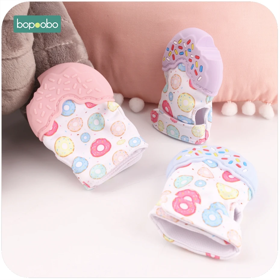 Bobobo 1pc New Silicone Baby Mitt Teething BPA Free Teether Cute Donut Gloves Wrapper Sound Teether Toddler Nursing Accessories
Bobobo 1pc New Silicone Baby Mitt Teething BPA Free Teether Cute Donut Gloves Wrapper Sound Teether Toddler Nursing Accessories