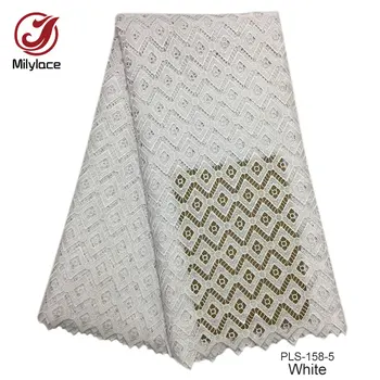 Hot sale African lace fabrics good quality guipure lace fabric 5 yards Gana water soluble lace fabric PLS-158
Hot sale African lace fabrics good quality guipure lace fabric 5 yards Gana water soluble lace fabric PLS-158