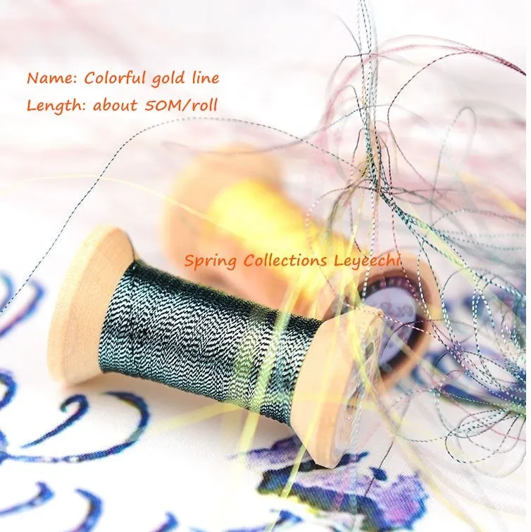 2pcs/lot New Design Colorful Gold Line Embroidery Thread Sea Bream color Threads Handmade Natural in transition 50M/pcs
2pcs/lot New Design Colorful Gold Line Embroidery Thread Sea Bream color Threads Handmade Natural in transition 50M/pcs