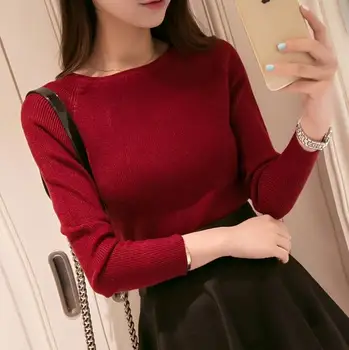 2016 Winter New Women Knitted Sweaters Tops O-Neck Long Sleeve Winter Warm Pullovers Sweaters
2016 Winter New Women Knitted Sweaters Tops O-Neck Long Sleeve Winter Warm Pullovers Sweaters