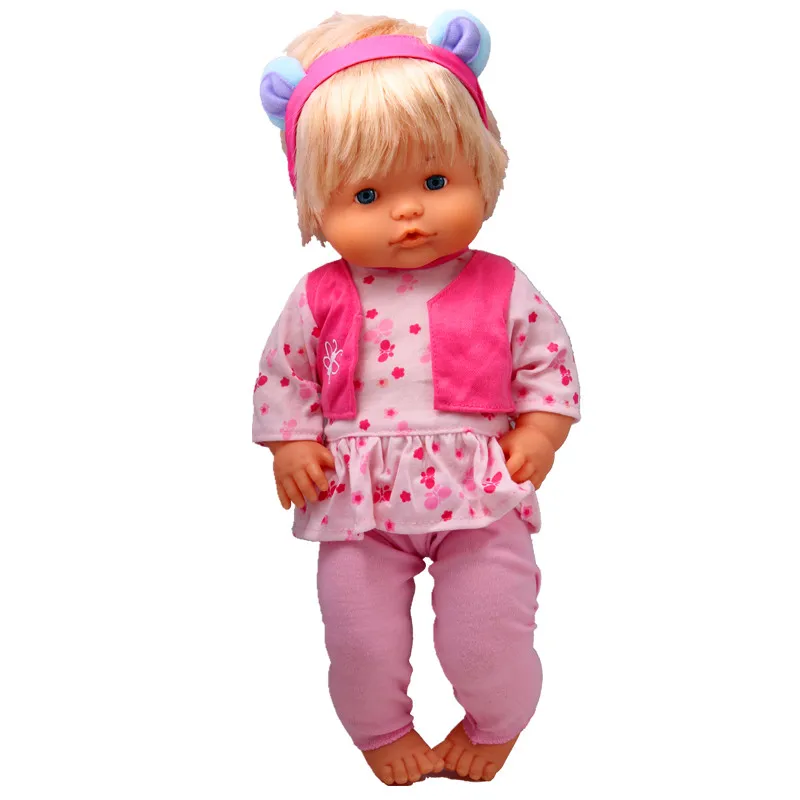 

Clothes For Dolls Fit 41 cm Nenuco Doll Nenuco y su Hermanita False 3 Pieces Doll Outfits for 16inch Newborn Ropa Nenuco doll