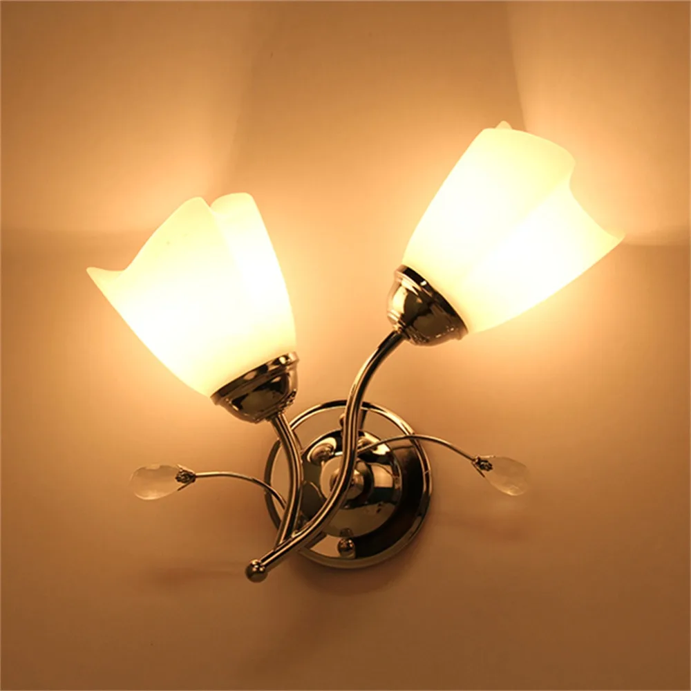 Single/Double Head Wall Sconce Chrome Steel Glass Shape Wall Light Corridor Living Room Lighting Lamp Decorative Light
Single/Double Head Wall Sconce Chrome Steel Glass Shape Wall Light Corridor Living Room Lighting Lamp Decorative Light